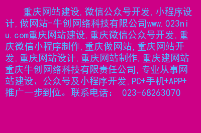 網站建設重慶(重慶網站建設推廣服務)